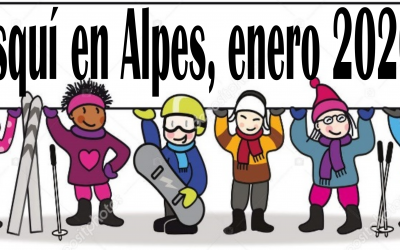 Esquí en Alpes, enero 2020