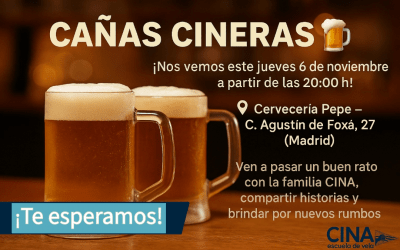 Próximas cañas cineras: jueves 6 de noviembre