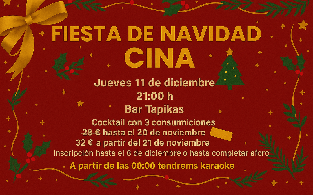 Últimos días para la Fiesta de Navidad CINA