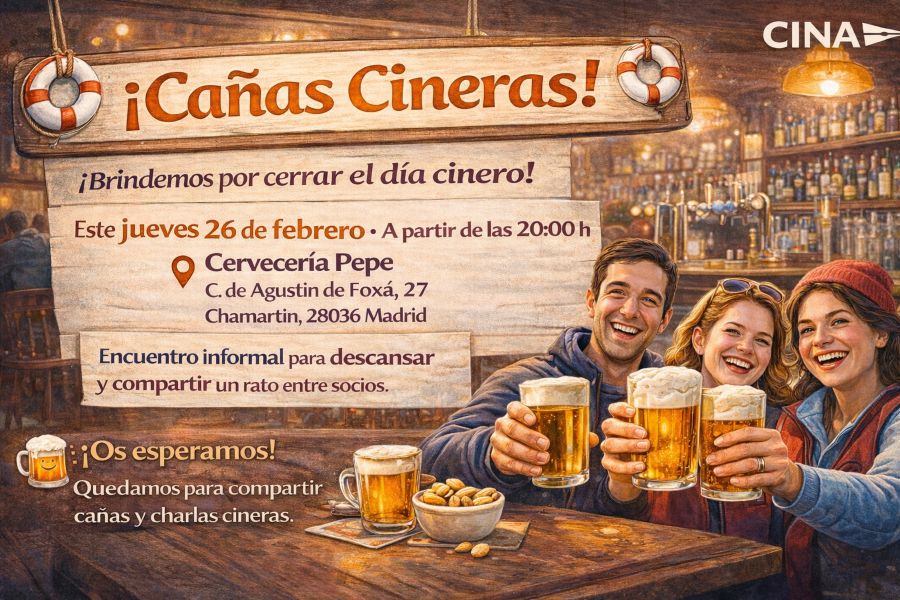 Próximas cañas cineras, jueves 26 febrero